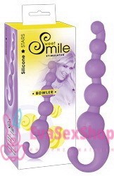 Анальная цепочка Bowler Smile фиолетовая