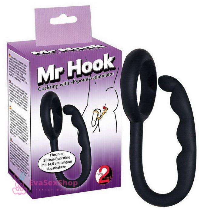 Кольцо на пенис для двойного проникновения Mr. Hook 14,5 см