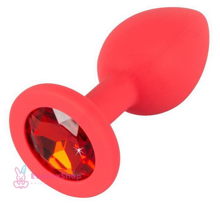 Анальная пробка Colorful Joy Jewel Red Plug Small