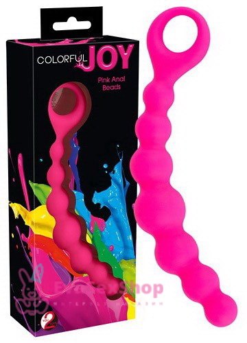Анальные шарики Colorful Joy Pink Anal Beads