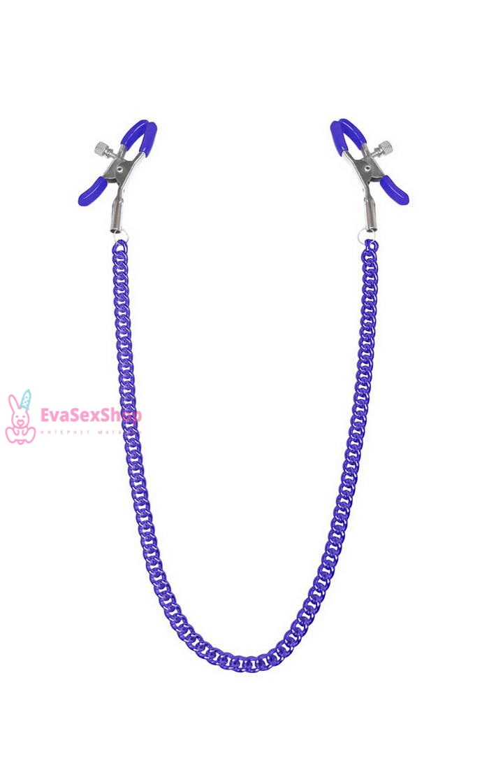 Зажимы для сосков с цепочкой Feral Feelings Nipple clamps Classic, фиолетовый