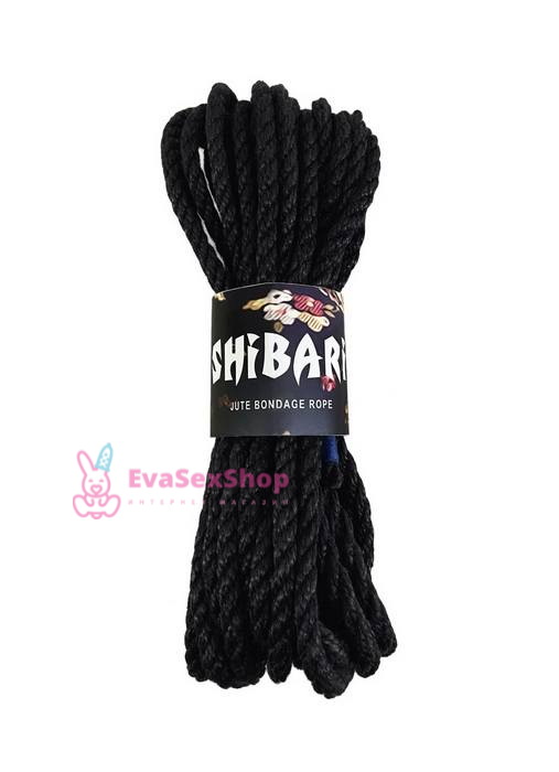 Джутовая веревка для Шибари Feral Feelings Shibari Rope 8 м черная