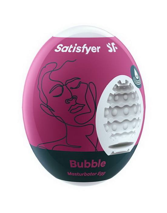 Satisfyer Masturbator Egg Single Bubble - Самосмазывающийся мастурбатор-яйцо